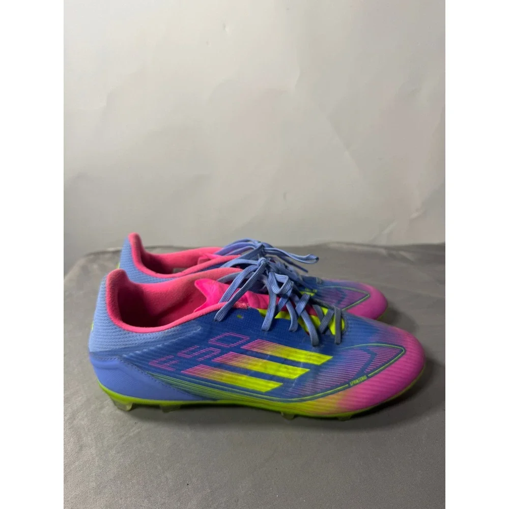 Adidas F50 Elite FG Soccer Cleats Lucid Blue Pink Yellow IE1290 Mens 10.5